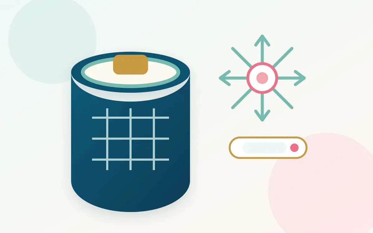 Scientific illustration of cryostorage, a snowflake and preserved cells